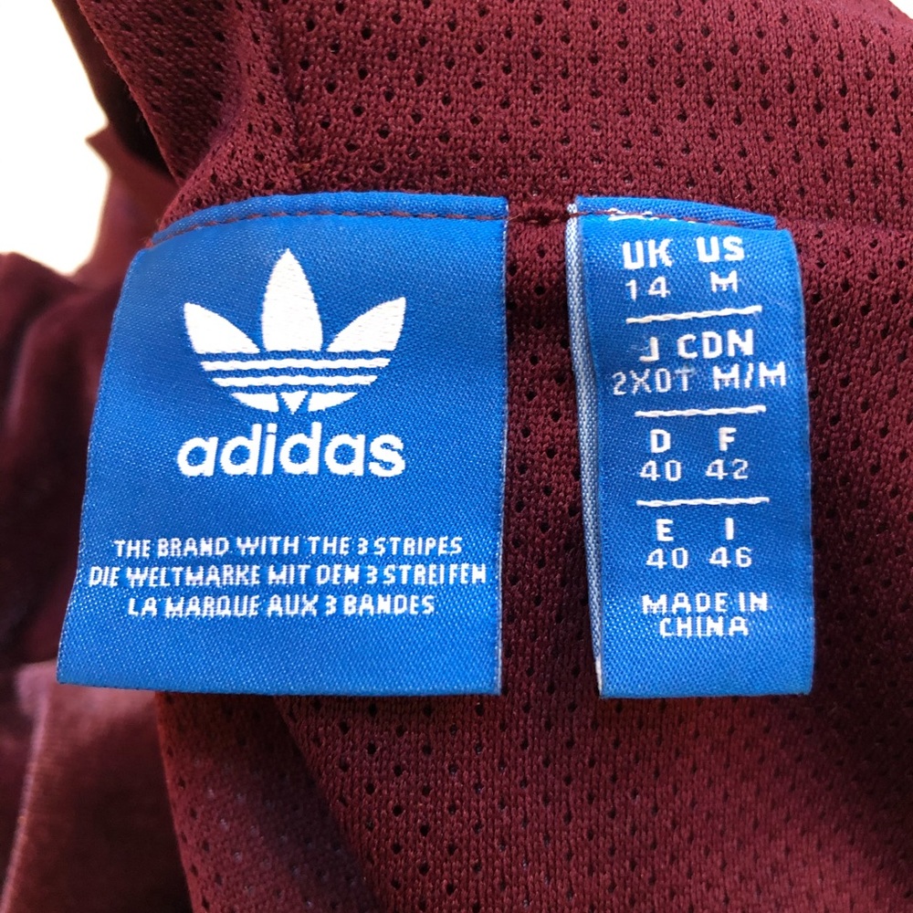 Adidas Velvet Vibes Maroon Track Jacket - Picture 8 of 9